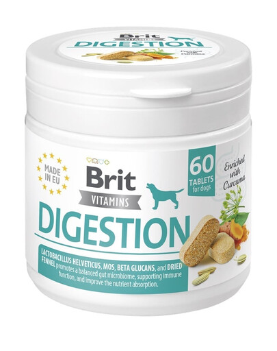 Vitamins Digestion 120g (60tabl.) preparat dla psów wspierający prawidłowe trawienie