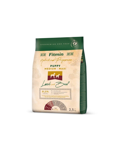 Dog Nutritional Programme Medium Maxi Puppy Lamb&Beef 2,5 kg dla szczeniąt ras średnich i dużych