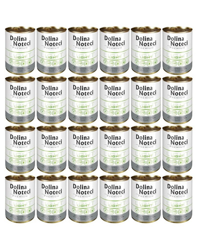 DOLINA NOTECI Premium light karma dla psów mało aktywnych 24x400 g