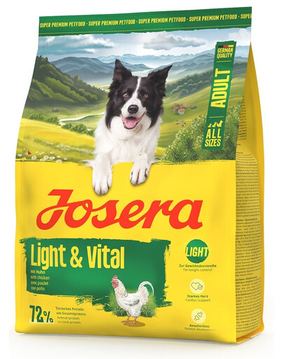 JOSERA Light Vital 900g für Hunde zur Unterstützung der Gewichtskontrolle