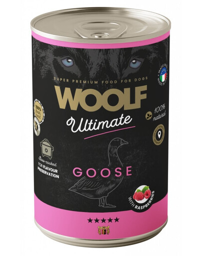 Ultimate Adult Dog Goose and Raspberries 400g wilgotna karma z gęsiną i malinami dla psów