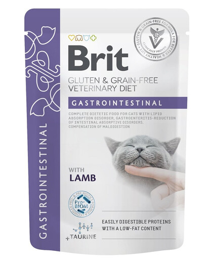 Veterinary Diet Grain Free Gastrointestinal Cat Fillets in Gravy Lamb 12x85g dla kotów z problemami gastroenterologicznymi