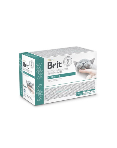 Veterinary Diet Grain Free Sterilised Cat Fillets in Gravy 12x85g dla kastrowanych dorosłych kotów