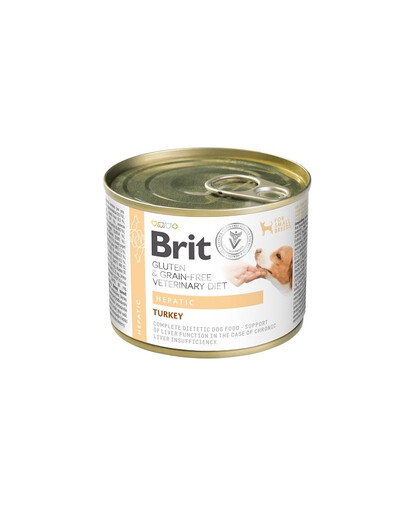 Veterinary Diet Grain Free Hepatic 200 g indyk z groszkiem zielonym dla psa na schorzenia wątroby
