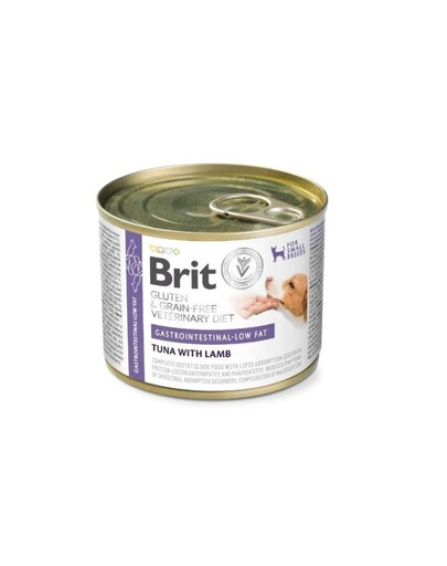Veterinary Diet Grain Free Gastrointestinal low fat 200 g tuńczyk z jagnięciną dla psa na wrażliwy układ pokarmowy i skłonności do otyłości