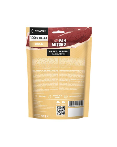 Filety Kaczka przysmak dla kota 100 g