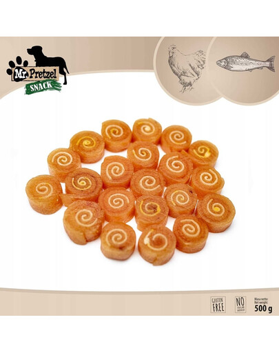 Sushi z kurczaka i dorsza 500 g przysmak dla psa