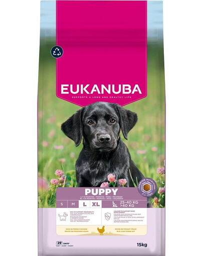 Puppy Large Breeds Chicken 15 kg sucha karma dla szczeniąt dużych ras bogata w świeżego kurczaka