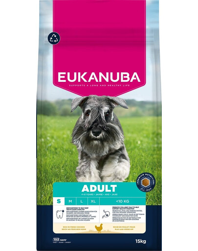 Adult Small Breeds Chicken 15 kg sucha karma dla psów ras małych bogata w świeżego kurczaka