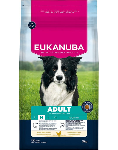 Adult Medium Breeds Chicken 3 kg sucha karma dla psów średnich ras bogata w świeżego kurczaka