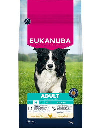 Adult Medium Breeds Chicken 15 kg sucha karma dla psów średnich ras bogata w świeżego kurczaka