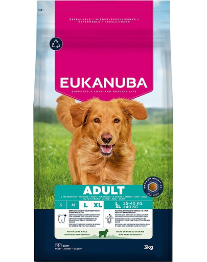 Adult Large Breeds Lamb Rice 3 kg sucha karma dla psów dużych ras bogata w jagnięcinę i ryż
