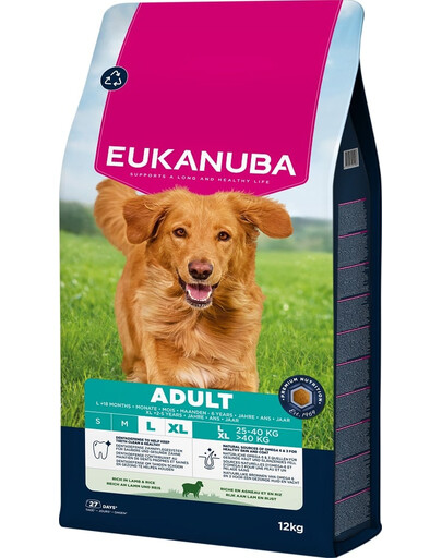 Adult Large Breeds Lamb Rice 12kg sucha karma bogata w jagnięcinę i ryż dla psów dużych ras