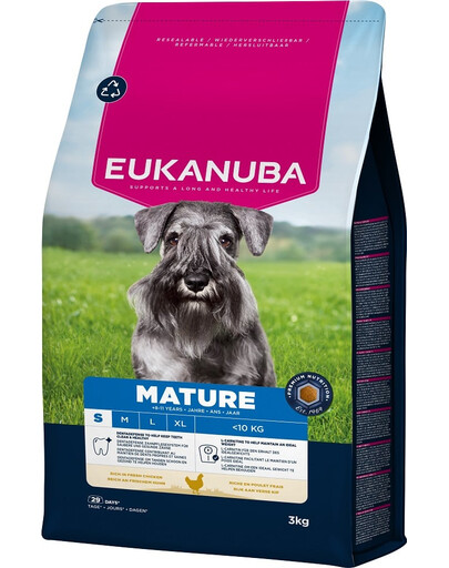 Mature Small Breeds Chicken 3 kg sucha karma dla dojrzałych psów małych ras bogata w świeżego kurczaka