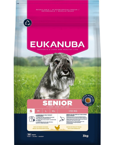 Senior Small Breeds Chicken 3 kg sucha karmadla starszych psów ras małych bogata w świeżego kurczaka