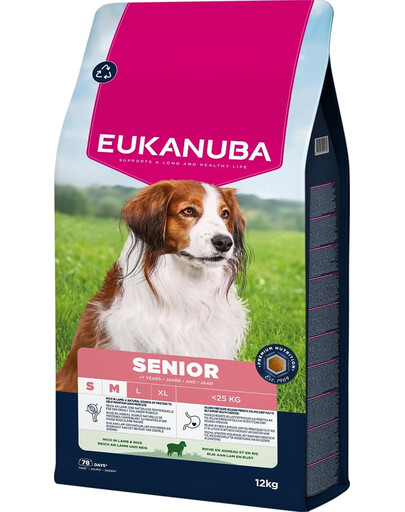 Senior Small Medium Breeds Lamb Rice 12 kg sucha karma dla starszych psów małych i średnich ras bogata w jagnięcinę i ryż