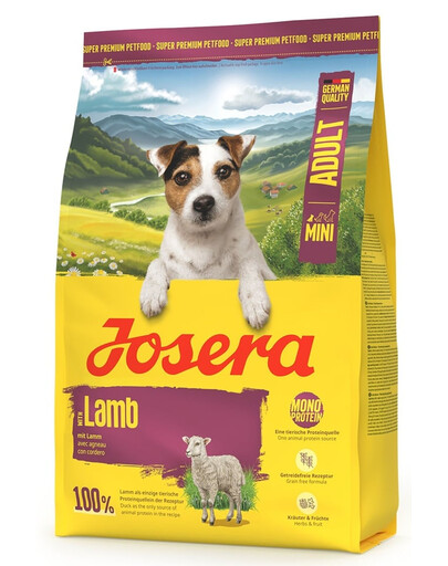 JOSERA Lamb Adult Mini monoprotein-Futter für kleine Hunde 3kg