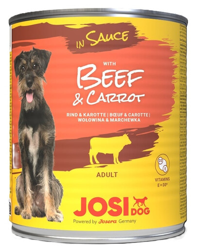 JosiDog Beef&Carrot in Sauce 830g z wołowiną i marchewką w sosie dla psów