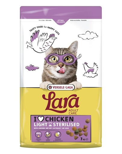 Lara Adult Light Sterilized 7 kg karma dla kotów sterylizowanych