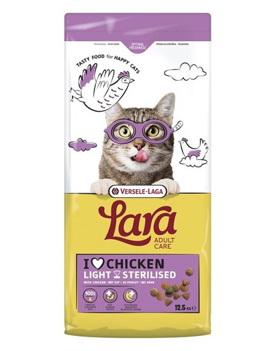 Lara Adult Light Sterilized 12,5 kg karma dla kotów sterylizowanych