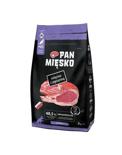 Cielęcina z jagnięciną dla seniorów M 3 kg