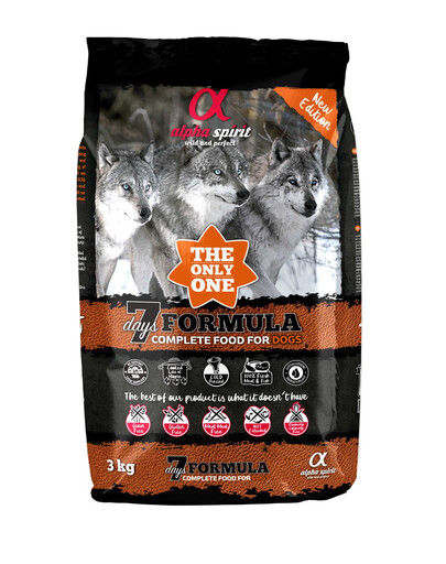 The only one 7 days formula 3 kg Pełnoporcjowa sucha karma dla psów
