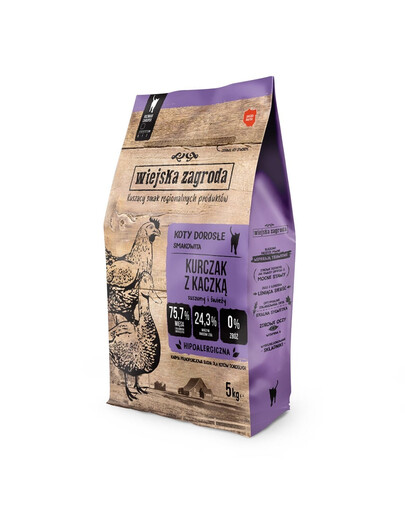Kurczak z kaczką dla kota 5kg