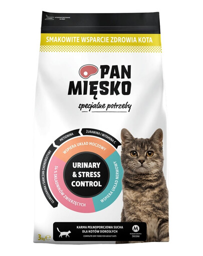 PAN MIĘSKO Urinary & Stress Control Truthahn für Katzen 3 kg