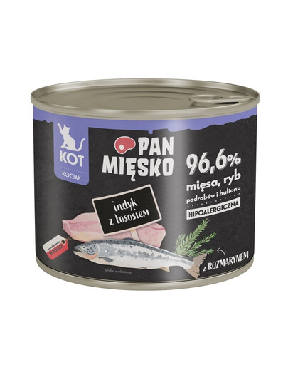 PAN MIĘSKO Nassfutter Pute mit Lachs für Kätzchen 200 g