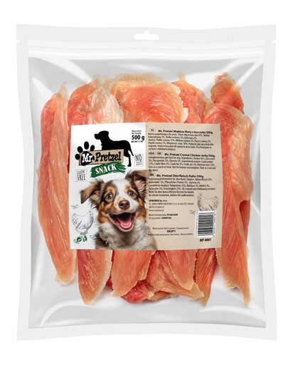 MR. PRETZEL Weiche Hähnchenfilets Dörrfleisch für Hunde 500 g