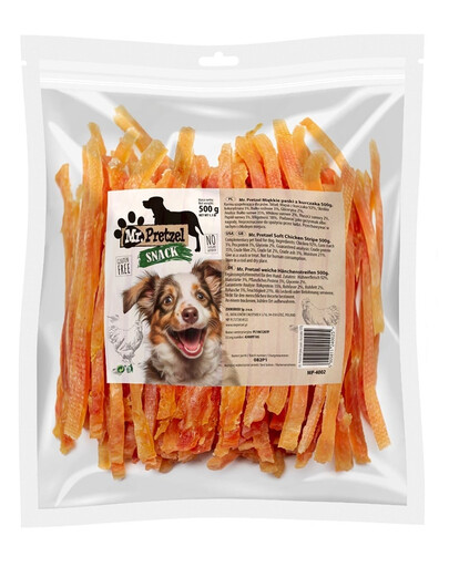 MR. PRETZEL Weiche Hähnchenstreifen Hundesnack 500g