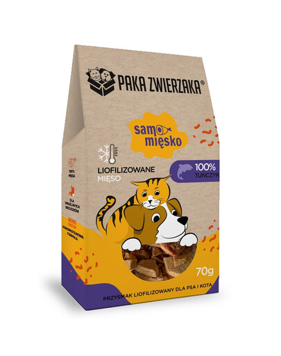 Samo mięsko Ttuńczyk liofilizowane mięso dla psa i kota 70 g