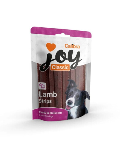 CALIBRA Joy Classic halbfeuchte Lammstreifen Snacks für Hunde 80g