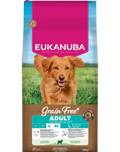 Grain Free Adult Large Lamb 12 kg bezzbóżowa karma dla psów dużych ras z jagnięciną