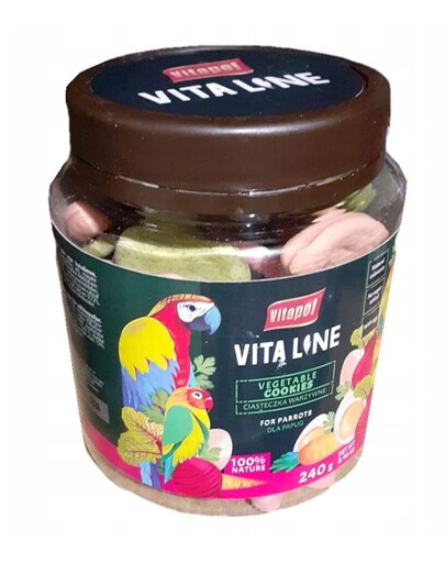 Ciasteczka warzywne dla papug słoik 240 g