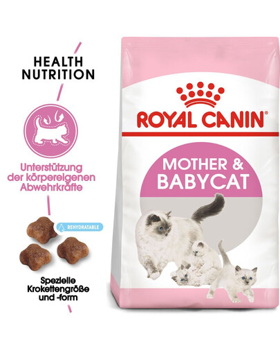 ROYAL CANIN Mother&Babycat Trockenfutter für trächtige und säugende Katzen und Kätzchen im Alter von 1 bis 4 Monaten 2x2 kg