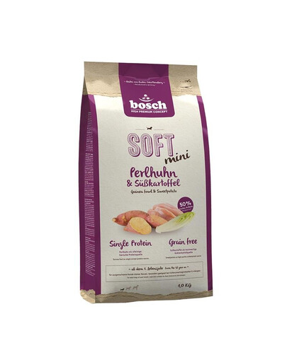 BOSCH Soft Mini-Perlhühner und Süßkartoffeln 2x1 kg