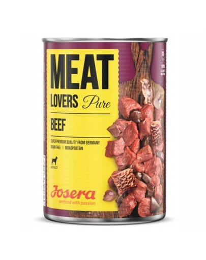 JOSERA Meatlovers pure Rindfleisch 12x800g