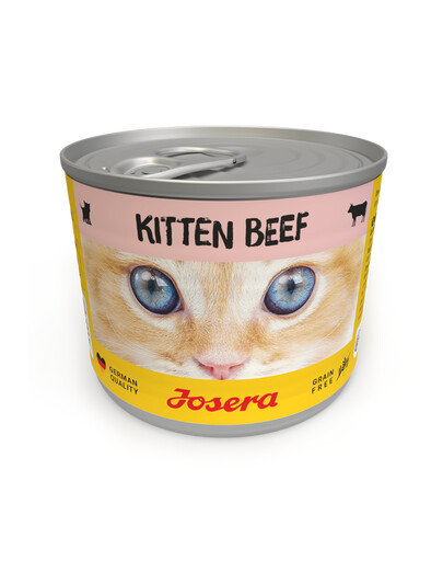 JOSERA Kitten Nassfutter mit Rind für Kätzchen 24x200g
