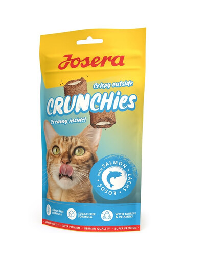 JOSERA Crunchies with Salmon knusprige Snacks mit Lachs für Katzen 12x60 g