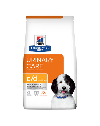 HILL'S Prescription Diet Canine c/d Multicare Trockenfutter für Hunde mit Harnwegsproblemen 4x1,5 kg