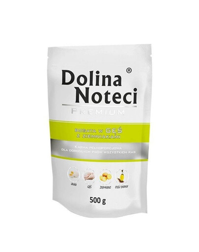 DOLINA NOTECI Premium Nassfutter mit Gans und Kartoffeln 12x500 g