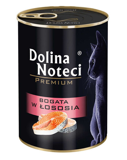 DOLINA NOTECI Premium Nassfutter mit Lachs für adulte Katzen 6x400 g