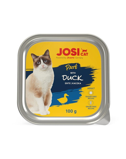 JOSERA JosiCat Pastete mit Ente für Katzen 12x100g