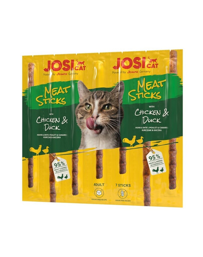 JOSERA JosiCat Meat Sticks Sticks mit Huhn und Ente für Katzen 48x35g