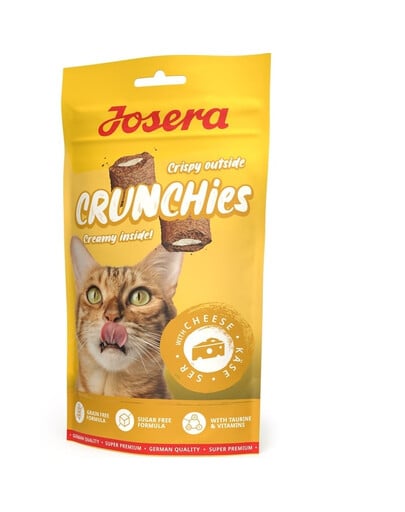 JOSERA Crunchies with Cheese knusprige Snacks mit Käse für Katzen 24x60 g