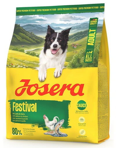 JOSERA Festival mit leckerer Soße für wählerische Hunde 24x900g