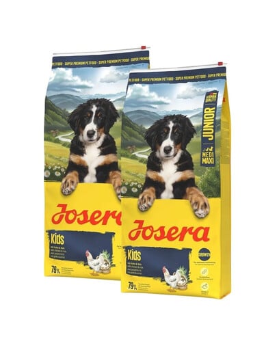 JOSERA Junior Kids für junge Hunde mittelgroßer und großer Rassen 2x12,5 kg