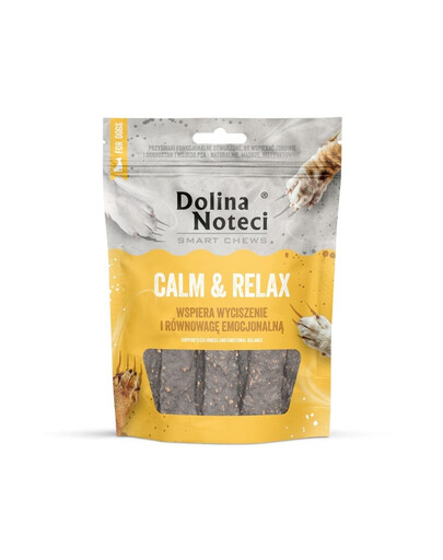 Smart Chews Calm & Relax 100g wsparcie w redukcji stresu, suszone przysmaki dla psa