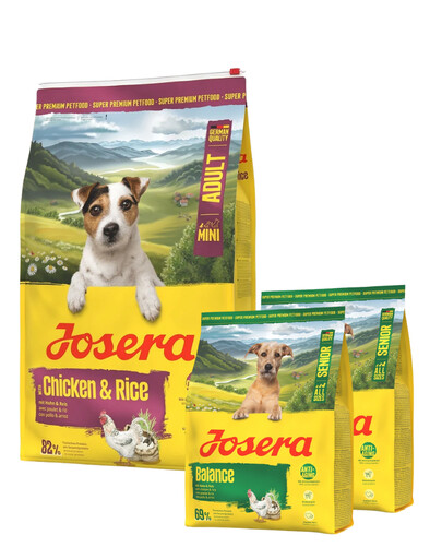 JOSERA Mini Adult Chicken and Rice 10kg bezglutenowa karma dla psów małych ras + 2x900g karmy GRATIS